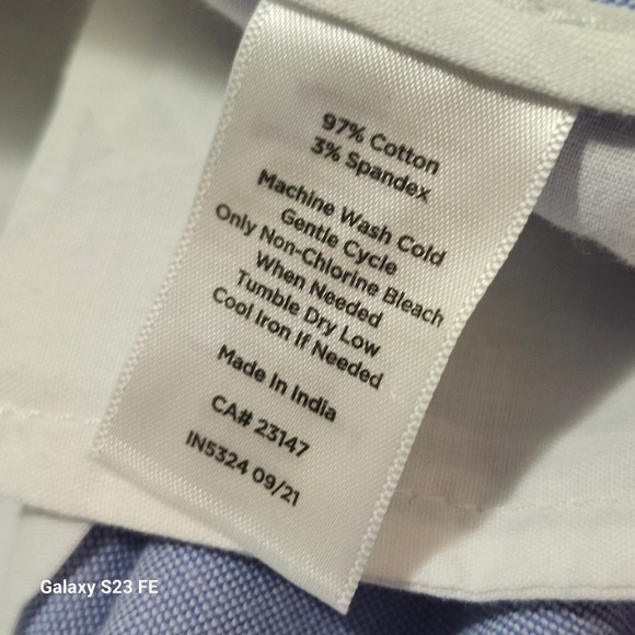 Talbots Womens Size 12 The Perfect Chino Pants Light Blue Cotton Blend - Picture 7 of 11